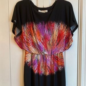 Fun holiday dress with elastic waist